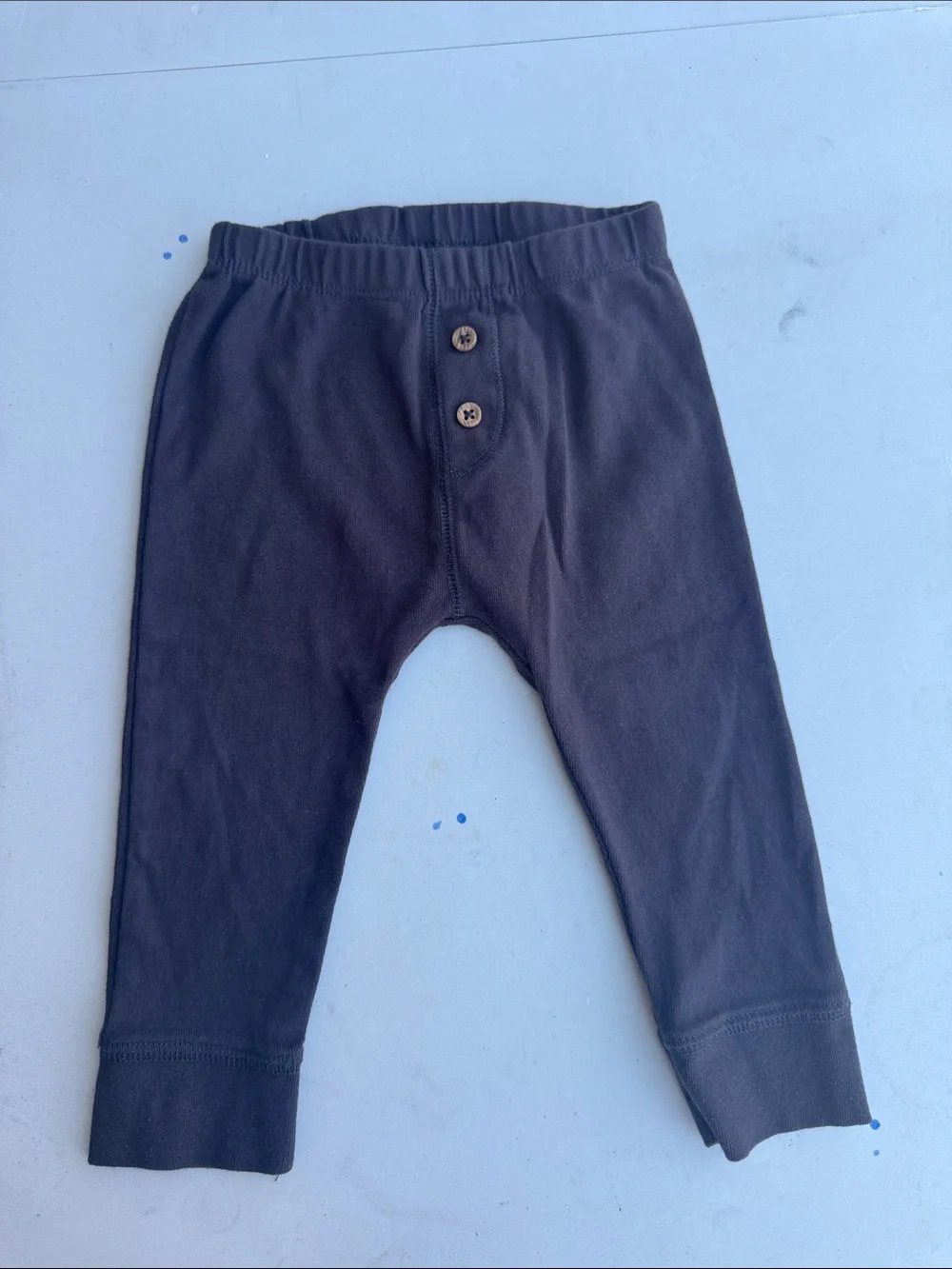 Carter's Dark Navy Leggings with Front Button Detail